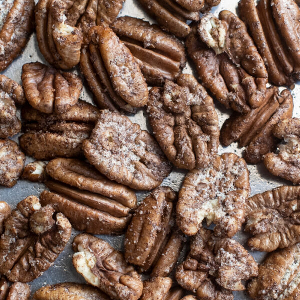 Up close photo of Nut House's Spiced Pecans
