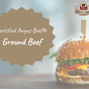 image of hamburger showing what you can do with Certified Angus Beef Ground Beef.