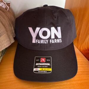 Black Athletic Yon Family Farms Hat