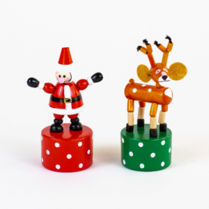 Santa & Reindeer Christmas Push Puppets